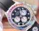 BLF Replica Swiss Rolex Rainbow Daytona Watch SS Rubber Strap (6)_th.jpg